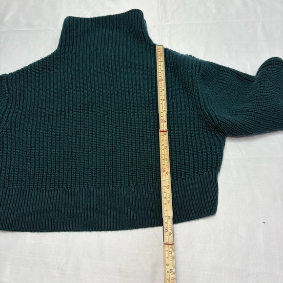 Wilfred By Aritzia Womens Small Cropped Merino Wool Cowl Neck Turtleneck Sweater - Picture 6 of 12